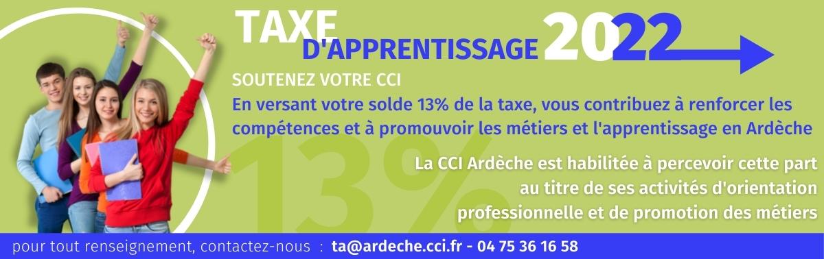 versez vos 13% au Point A de la CCI Ardèche